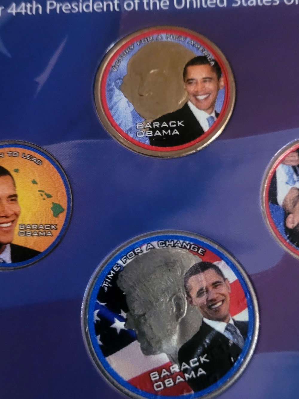 Collectible BARACK OBAMA PRESIDENTIAL Coin Collection Set Of 4 Coins